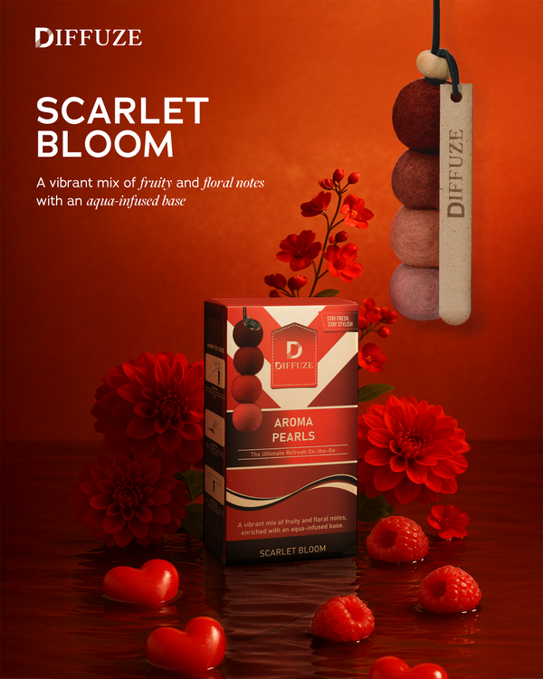 Aroma Pearls (Scarlet Boom) – Luxury Car Air Freshener with Essential Oils